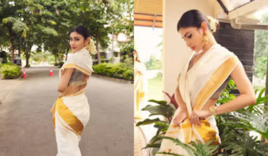 Mouni Roy Stuns in Traditional South Indian Avatar for Onam 2025 | See Photos
