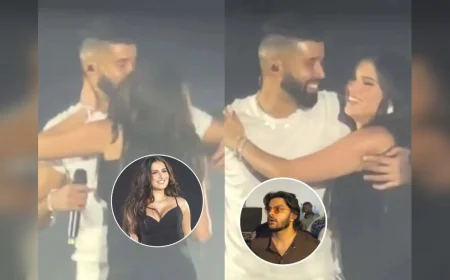 Viral Onstage Moment: Tara Sutaria's Friendly Gesture with AP Dhillon Sparks Online Frenzy Over Veer Pahariya's Expression