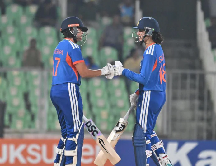 IND-W vs SL-W 4th T20I : Highlights: Smriti Mandhana & Shafali Verma Power India to Record 221/2 & 30-Run Win | 2025