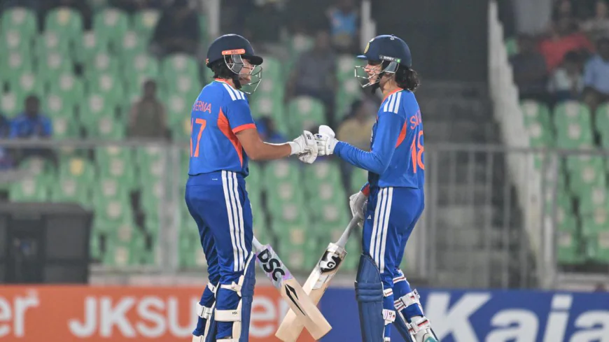 IND-W vs SL-W 4th T20I : Highlights: Smriti Mandhana & Shafali Verma Power India to Record 221/2 & 30-Run Win | 2025