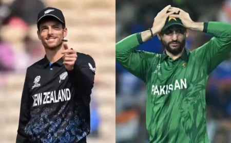 टी20 विश्व कप 2026: पाकिस्तान vs न्यूजीलैंड सुपर-8 मैच बारिश में रद्द, दोनों को 1 अंक | अपडेट